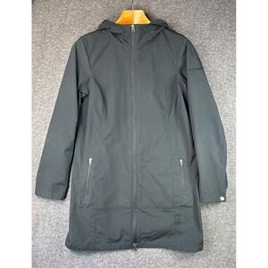 Columbia Weekday Wanderer Hooded Full Zip Long Jacket Womens Size L Rain Wind